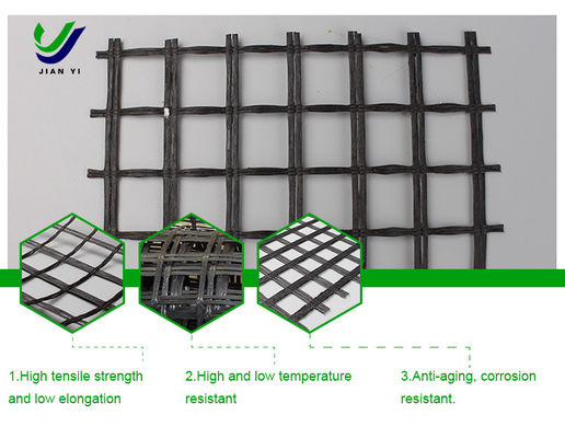 Geogrid wzmocnienia asfaltowego z włókien szklanych do ochrony zbocza