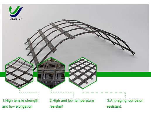 Geogrid z włókien szklanych do wzmocnionej podstawy miękkiej gleby