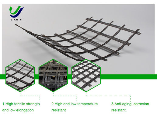 Geogrid bezalkalicznej włókna szklanego szerokość 1-6 m do wzmocnienia nasieni