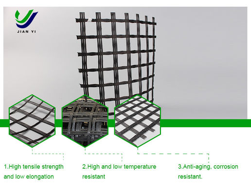 Geogrid z włókien szklanych na podłodze kolei zwiększa nachylenie gleby, aby zapobiec erozji gleby