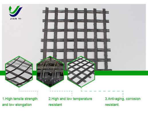 Geogrid z włókna szklanych wolnego od alkalizmu 12~50 mm × mm z dobrą twardością