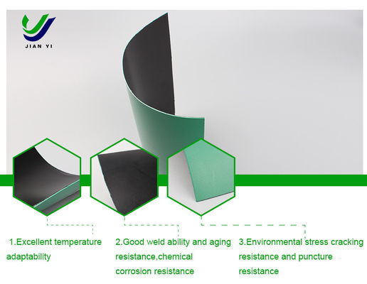 Płyty geomembranowe z HDPE przeciwprzepuszczalności 0,3 mm-3,0 mm do wydobycia