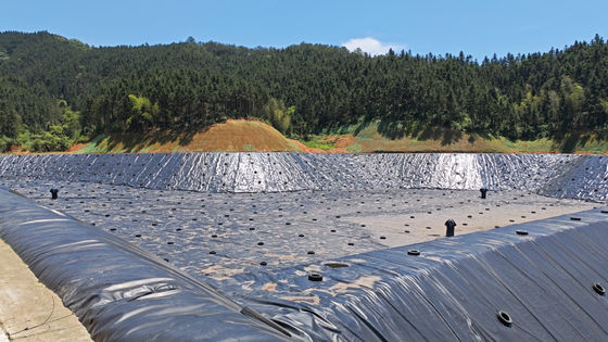 Doskonała odporność chemiczna Geomembrana HDPE do instalacji spawania na gorąco w projektach stawów regulacji połysku