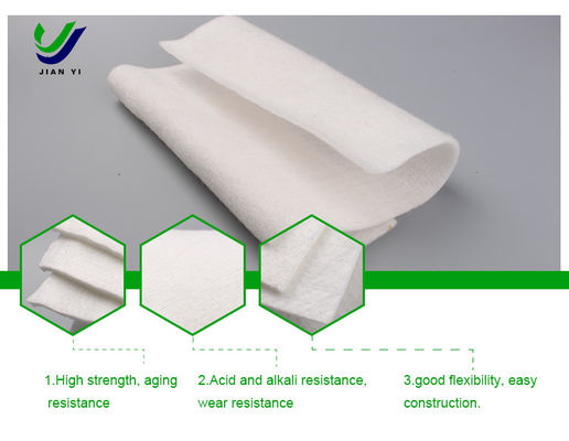 Ekonomia Alkali Marsh Geotextile z długimi włókienami nienasycone do projektów składowania odpadów przemysłowych