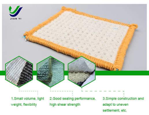 Natural Sodium Bentonite Core 4-6m Geosynthetic Clay Liner for Hydraulic Barriers