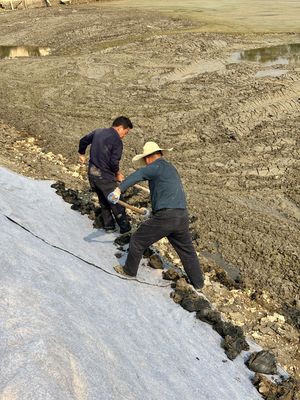 Cement Infuzyjne Geosyntetyczny koce (CCB) rozmieszczenie.